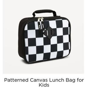 Old Navy Patterned Canvas Lunch Bag
